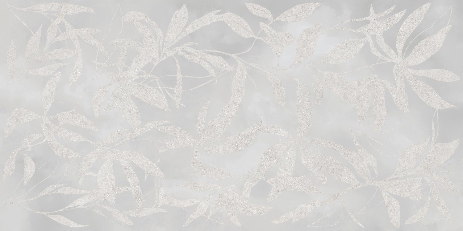 Цветы Серый Матовый 60x120